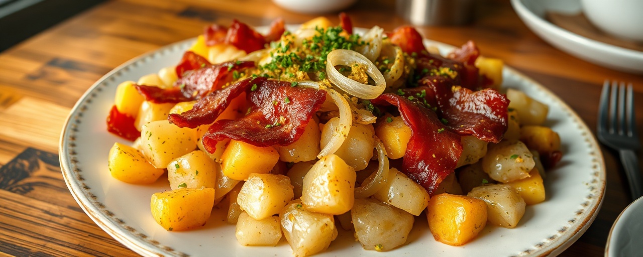 Kardamom-Speck-Kartoffelküchle