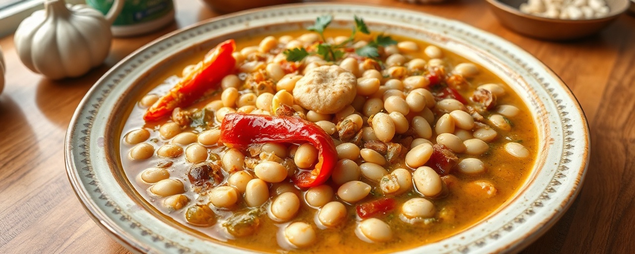 Kartuli Lobios Tahini Tzemi (Georgian White Bean and Tahini Stew)