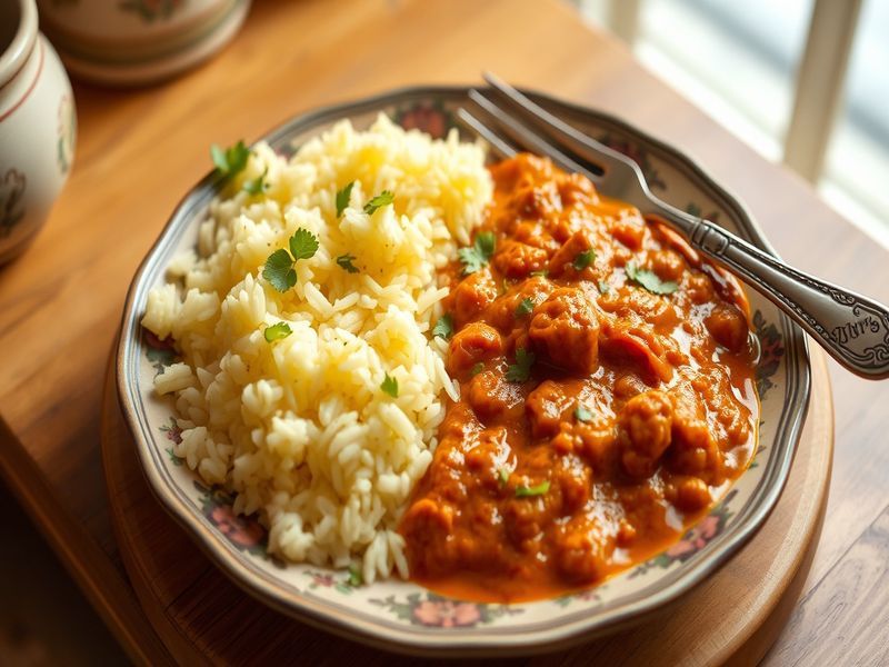 Kashmiri Rogan Josh with Saffron Rice