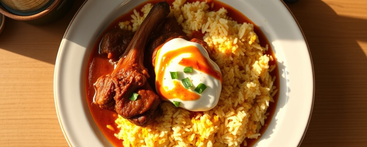 Kashmiri Rogan Josh with Saffron Rice