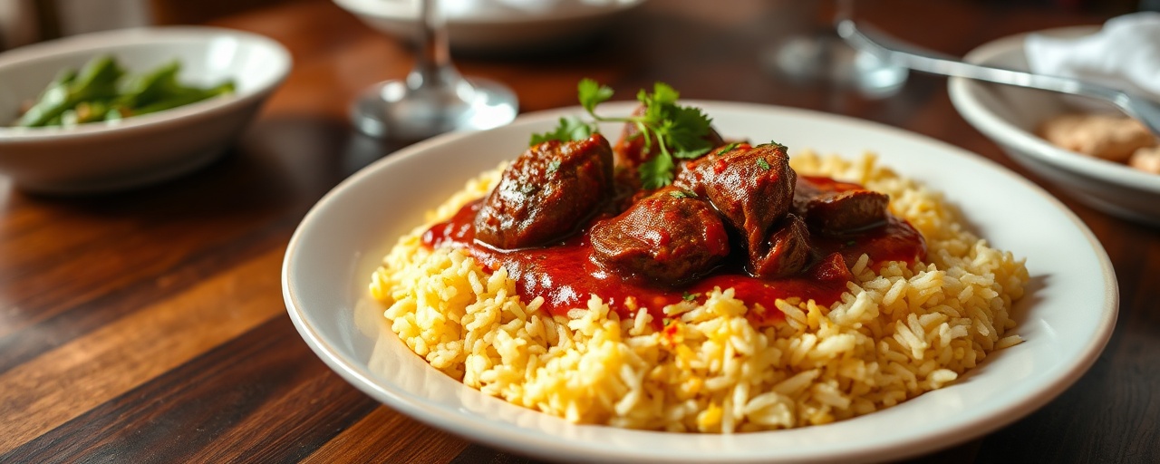 Kashmiri Rogan Josh with Saffron Rice