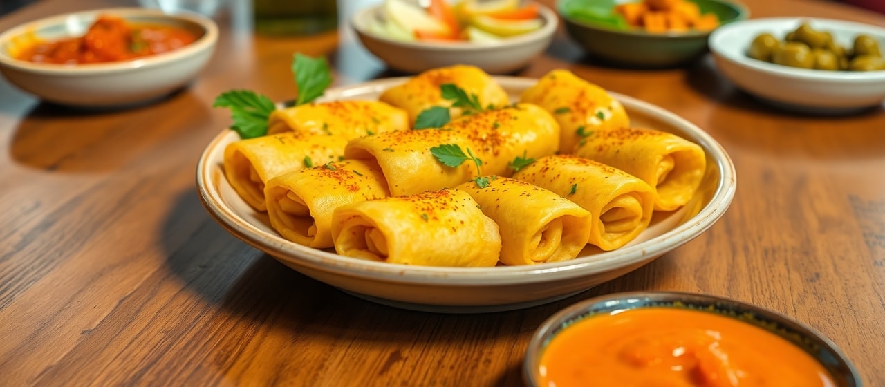 Khandvi (Gujarati Savory Rolls)