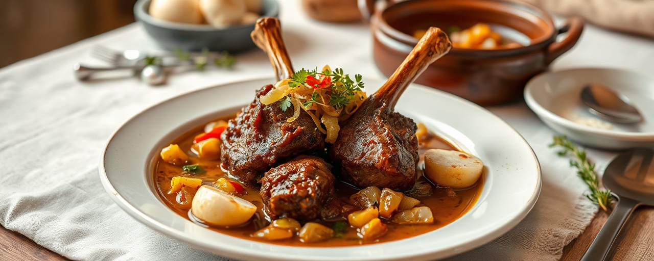 Khuz Khudar w Toum Aswad bi-Fakhkharet (Lamb and Black Garlic Clay Pot Stew)