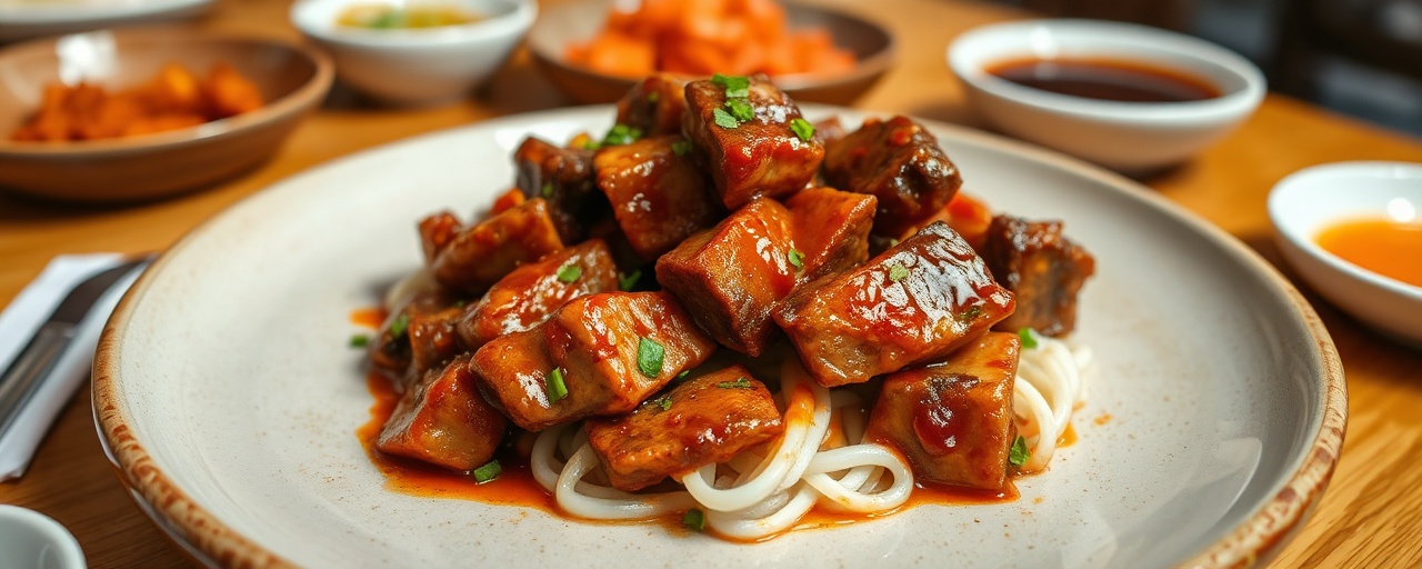 Korean Gochujang Glazed Short Rib Stir-fry