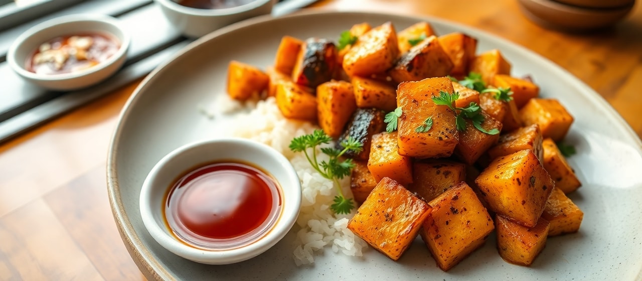 Korean Roasted Butternut Squash Bites (Hobak-gui Jang)