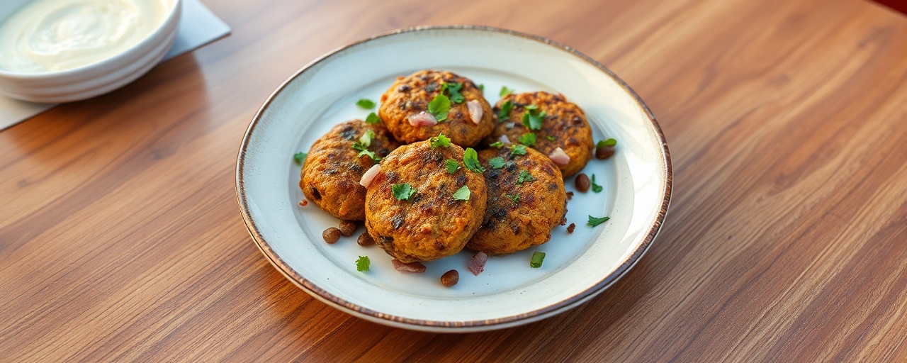 Kritiki Fakokeftedes me Tahini (Deep-Fried Cretan Lentil & Tahini Fritters)