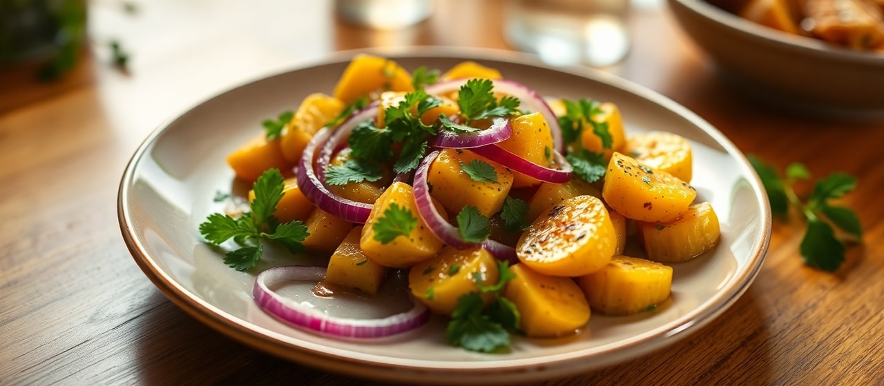 Közlenmiş Muz Salatası