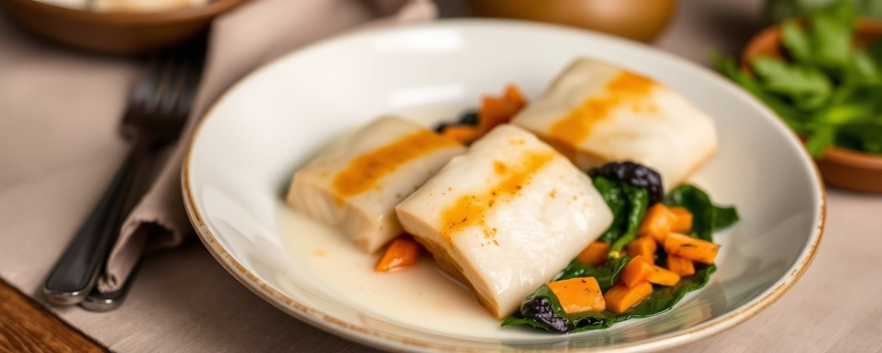 Lau Lau Manoa (Sweet Potato and Mahi-Mahi Parcels)