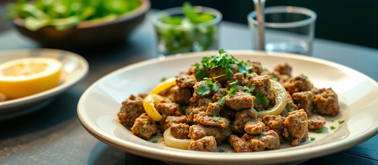 Lebanese Roasted Kafta Bi Tahini