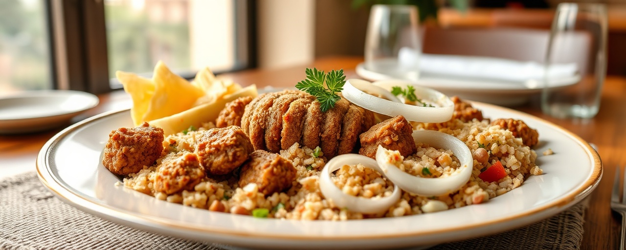 Lebanese Seitan and Beef Kibbeh
