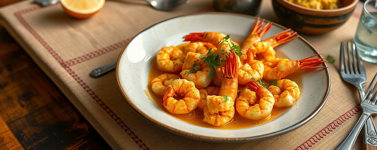 Lemongrass and Chilli Flash-Fried Prawns (Kekulu Isso Thel Dala)