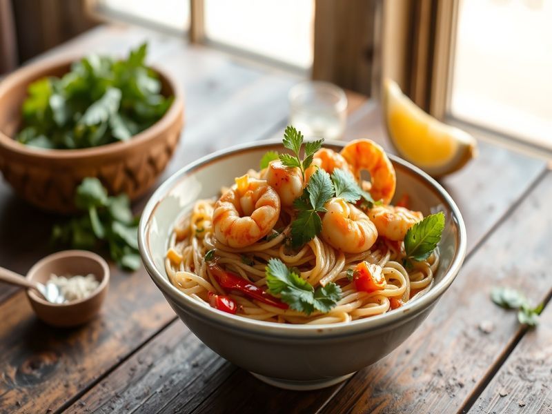 Lemongrass Chili Prawn Noodle Bowl