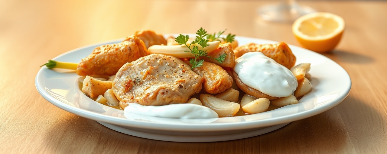 Limon Otlu Baharatlı Tavuk Kızartması