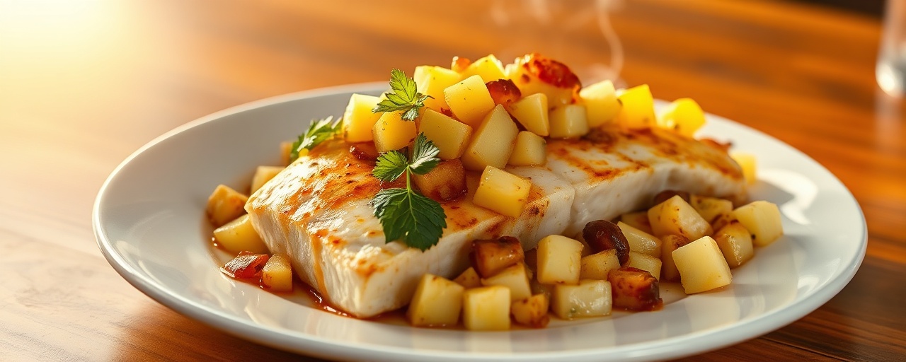 Luau Steamed Mahi-Mahi with Chipotle Pineapple Salsa