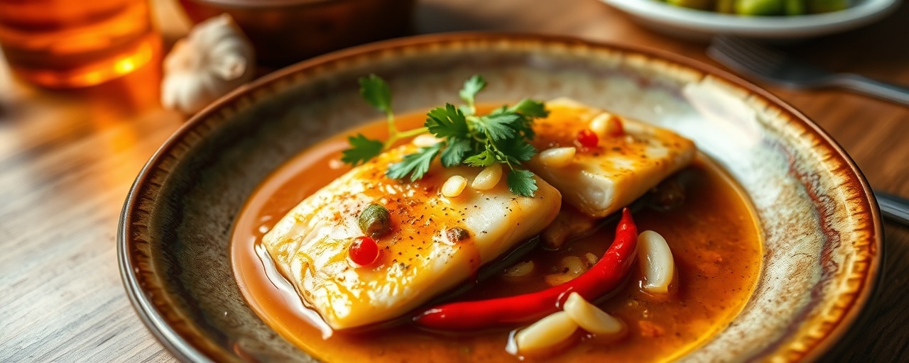 Malaysian Steamed Tilapia with Ginger-Star Anise Sauce