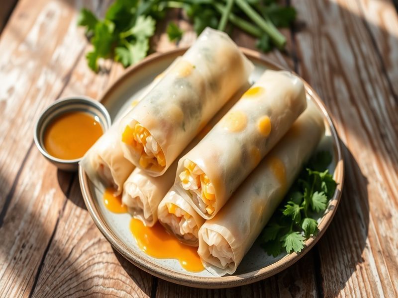 Mango Sticky Rice Spring Rolls
