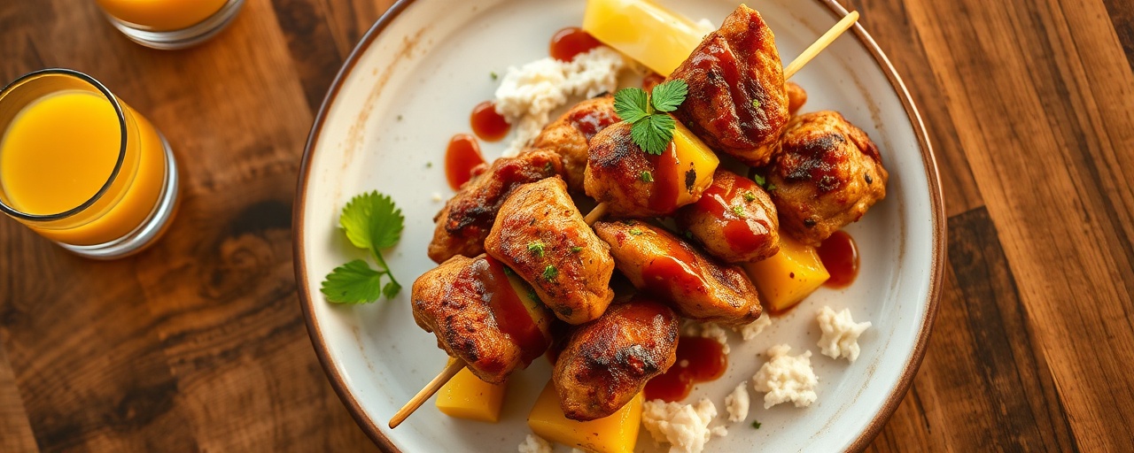 Maui Chipotle Chicken Skewers
