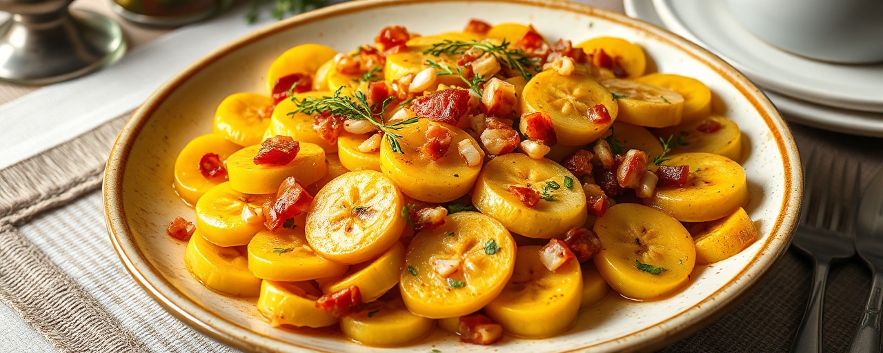 Medaglioni di Platano e Pancetta Arrostiti