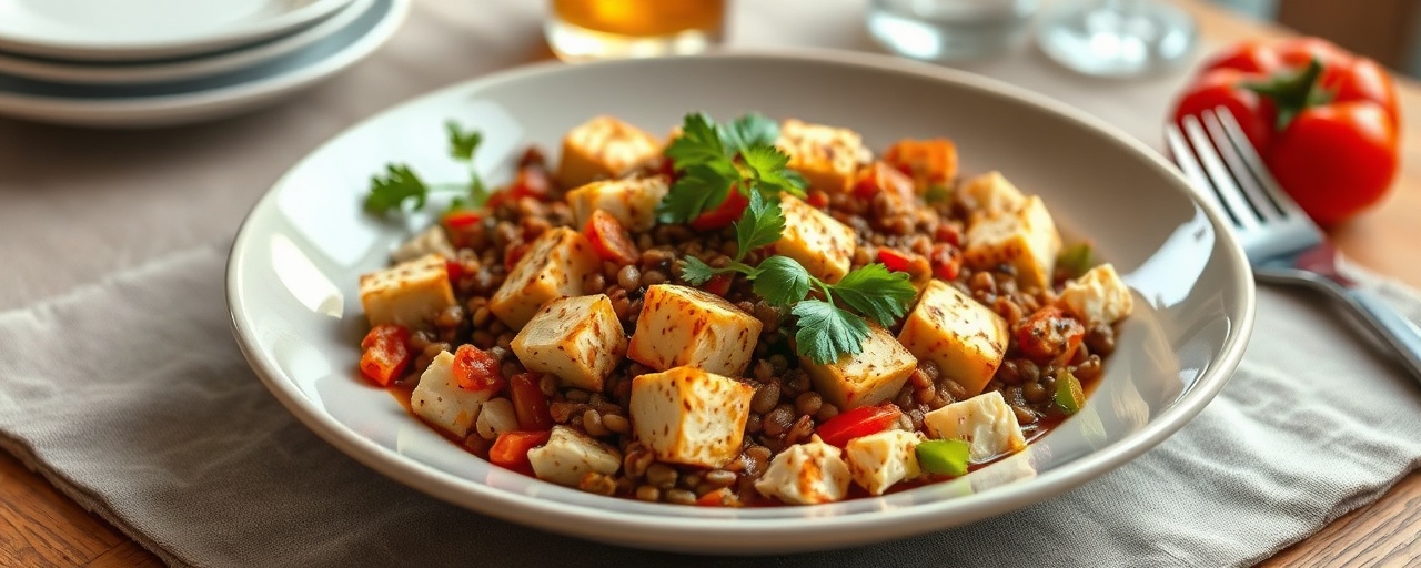 Mercimek ve Tofu Tava