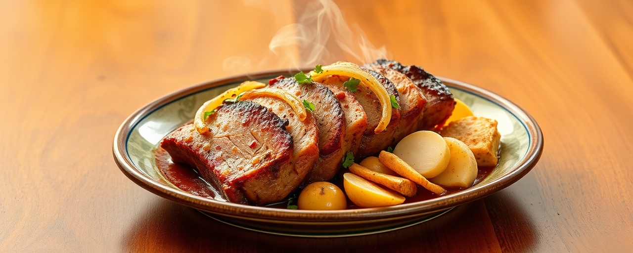M'hammar Pork Belly (Steamed Moroccan Spiced Pork Belly)