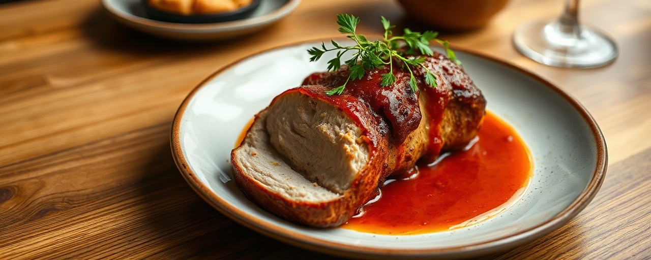 Miso-Achiote Tandoor-Baked Pork Loin with Roasted Yuca and Aji Criollo Sauce