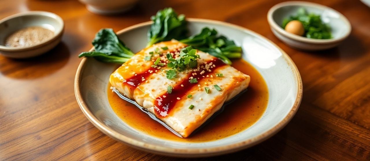 Miso-Glazed Salmon with Sesame-Ginger Bok Choy