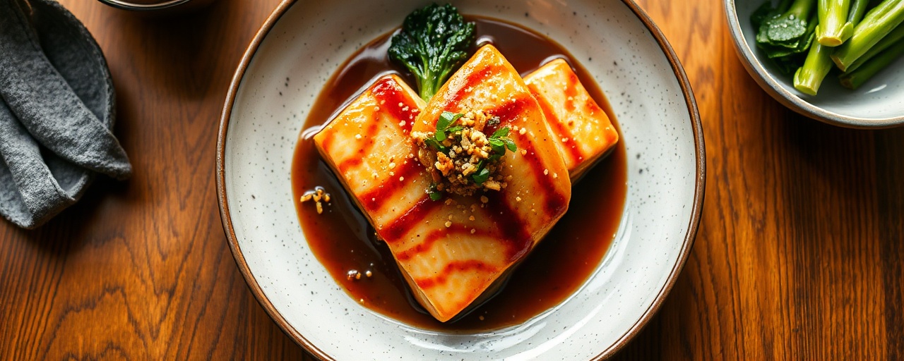 Miso-Glazed Salmon with Sesame-Ginger Bok Choy