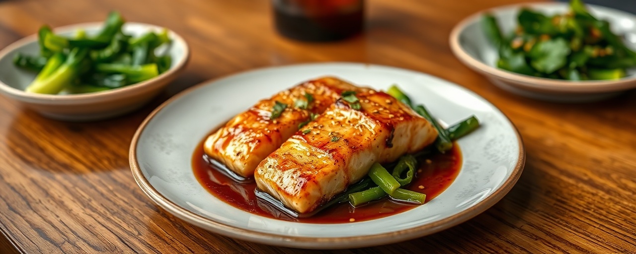 Miso-Glazed Salmon with Sesame-Ginger Bok Choy