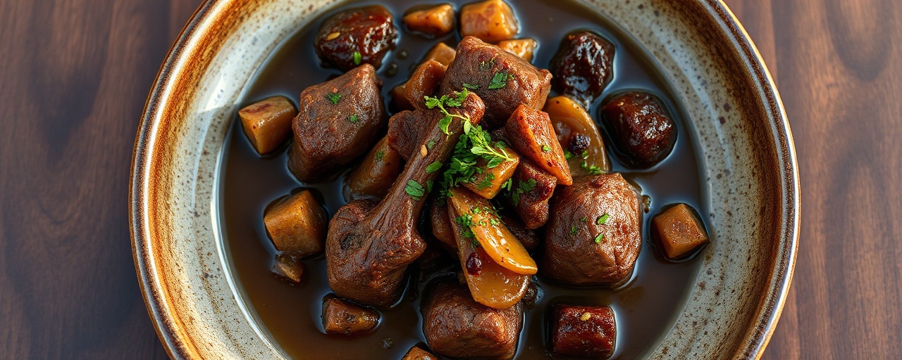 Miso-Infused Lamb and Date Stew