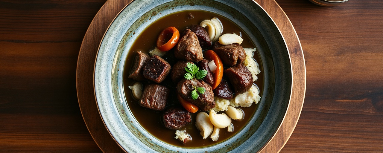 Miso-Infused Lamb and Date Stew