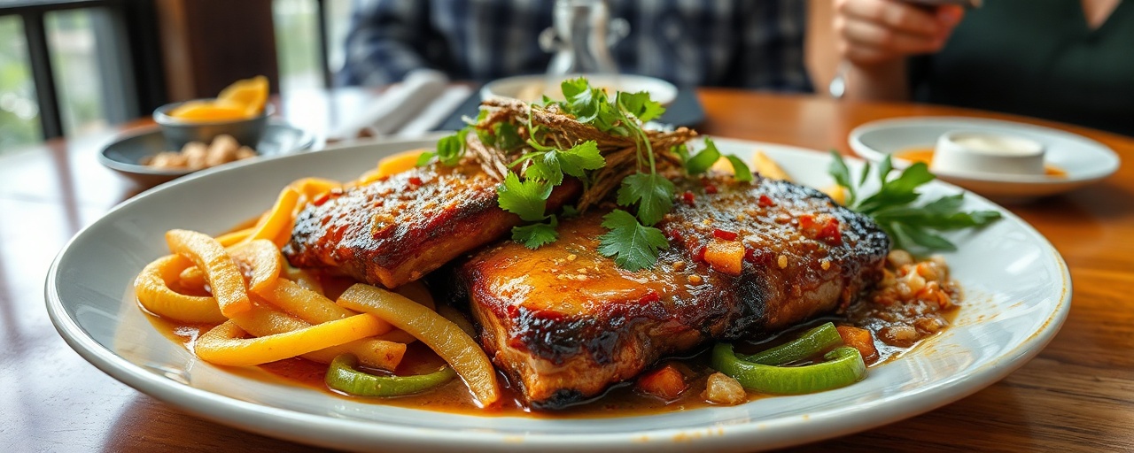 Moo Ang Chruk (Fire-Roasted Cambodian Pork Belly)
