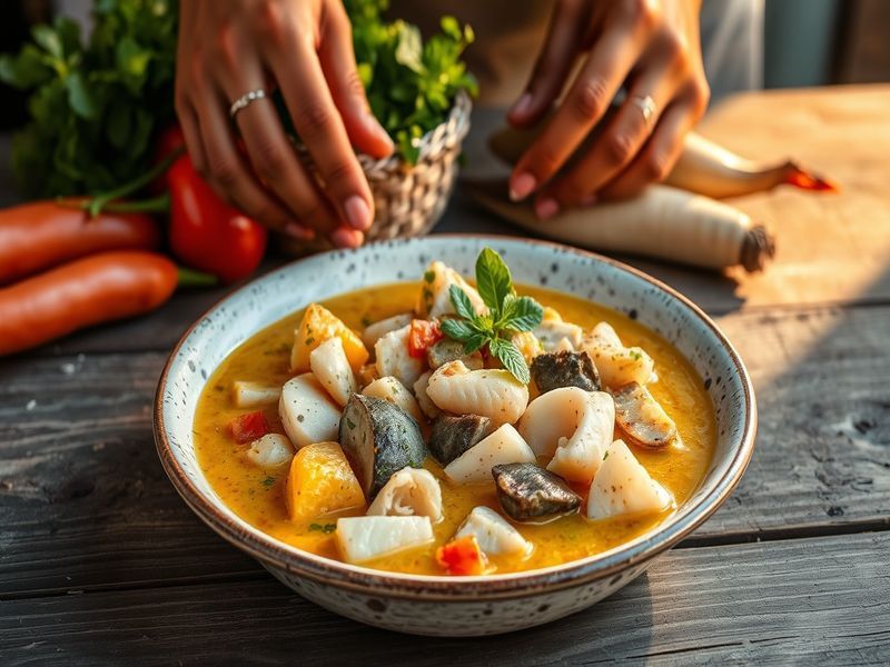 Moqueca Baiana de Camarão e Peixe