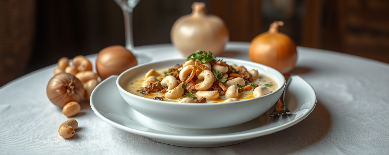 Moqueca de Palmito com Creme Fermentado de Castanha de Caju e Molho de Tamarindo