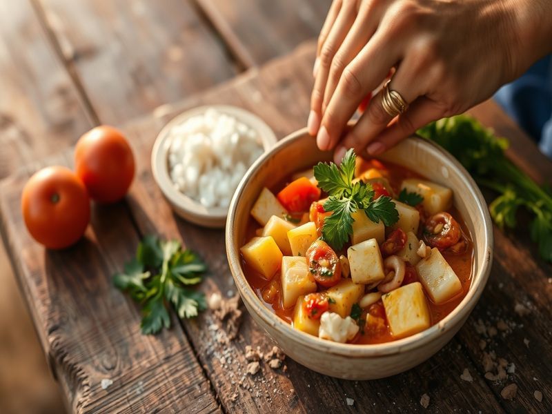 Moqueca de Palmito com Pirão