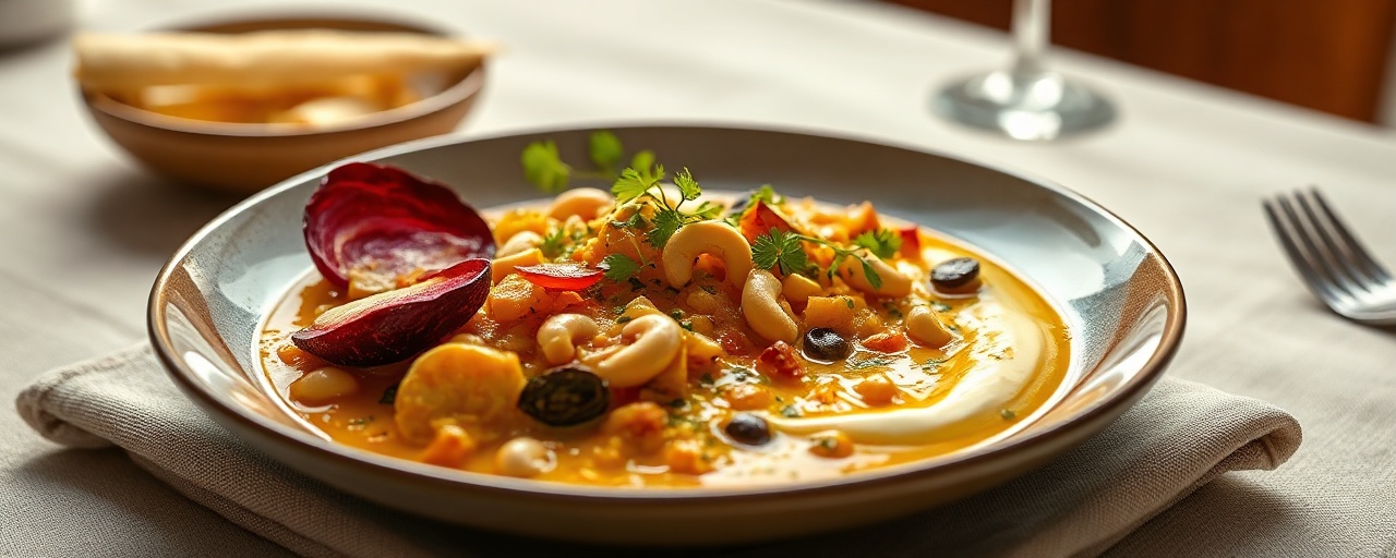 Moqueca de Palmito with Cashew Cream