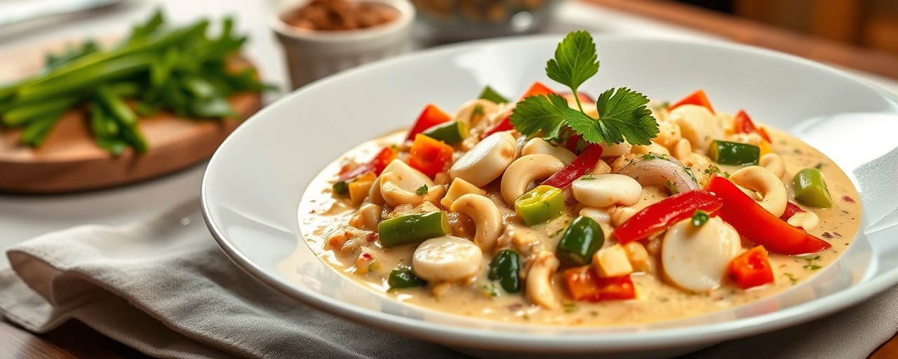 Moqueca de Palmito with Cashew Cream