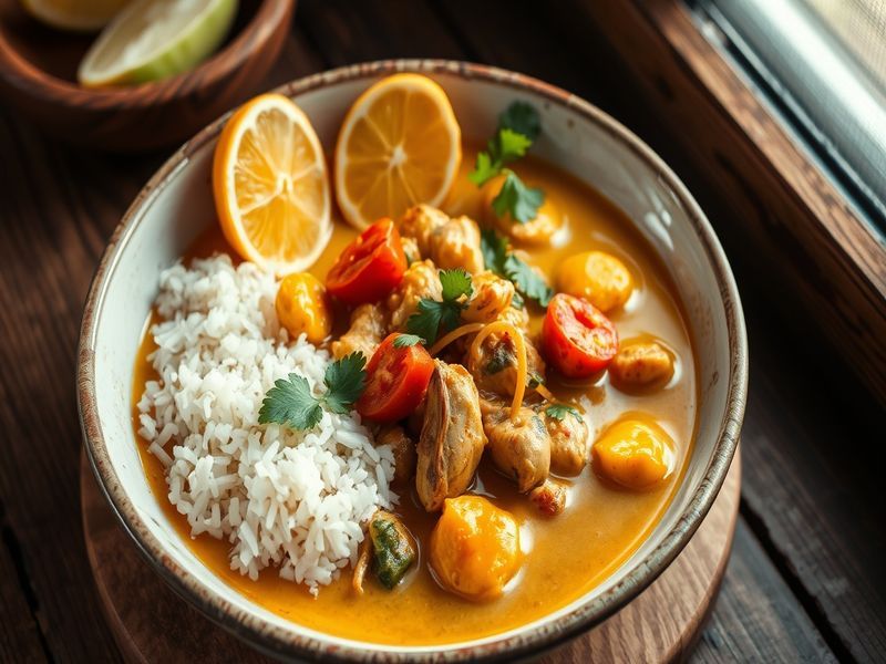 Moqueca de Palmito with Cashew Farofa