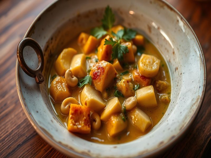 Moqueca de Palmito with Cashew Farofa