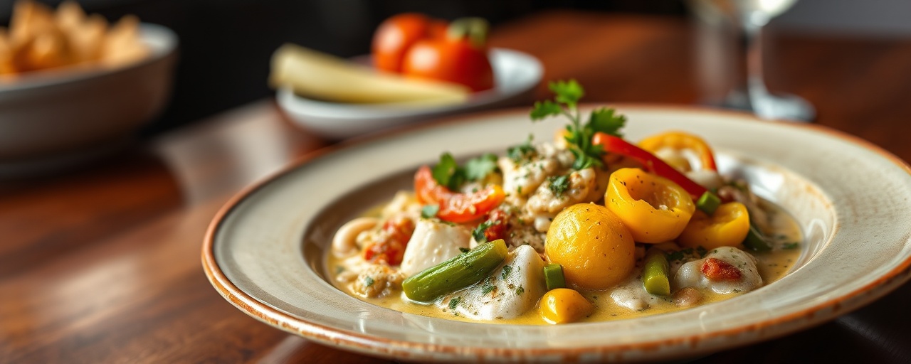 Moqueca de Palmito with Cashew Farofa