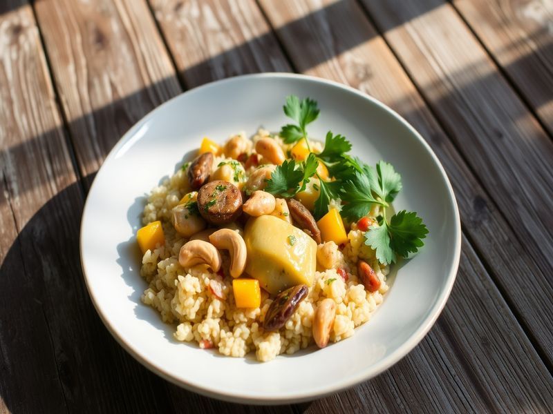 Moqueca de Palmito with Cashew Rice