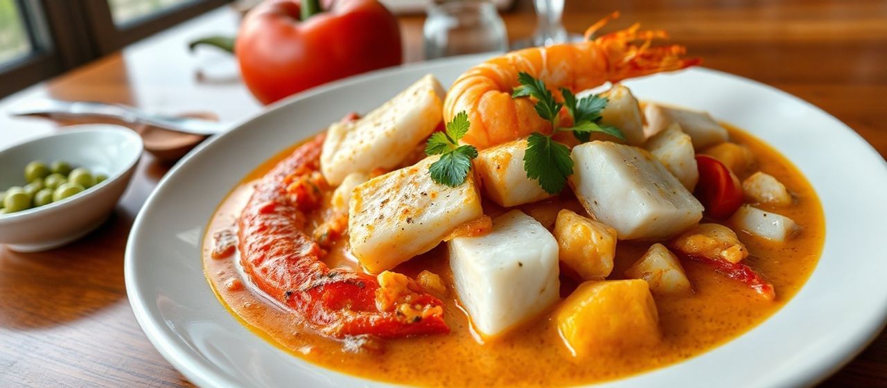 Moqueca de Peixe com Camarão