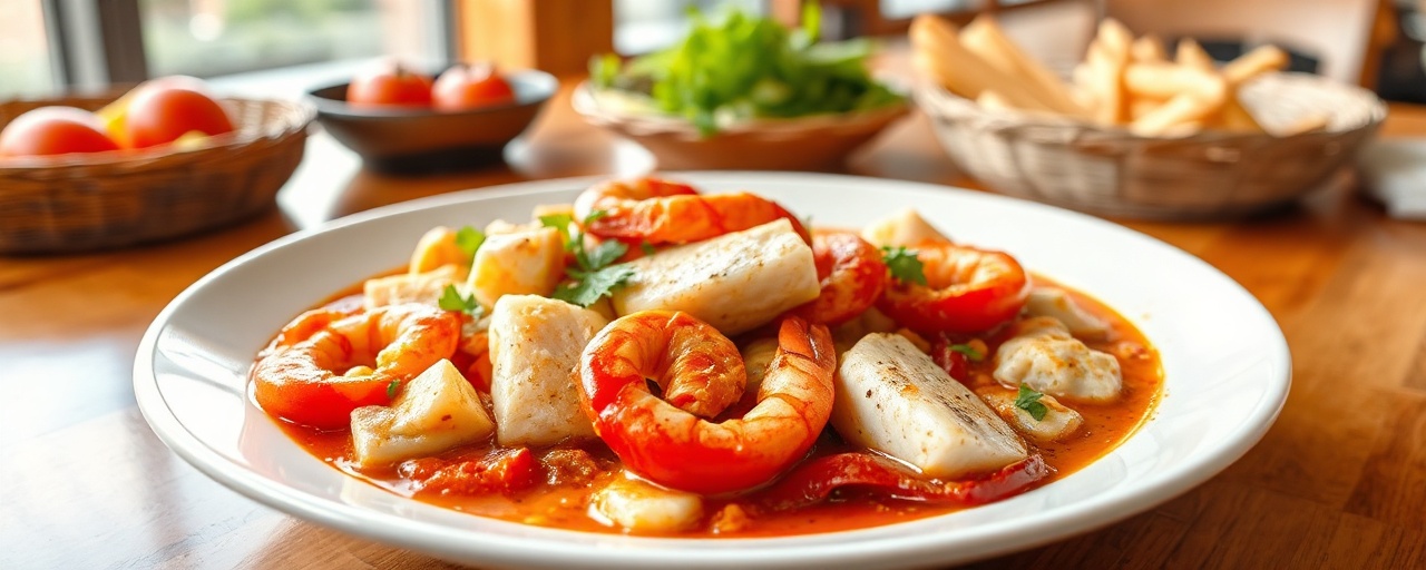 Moqueca de Peixe com Camarão