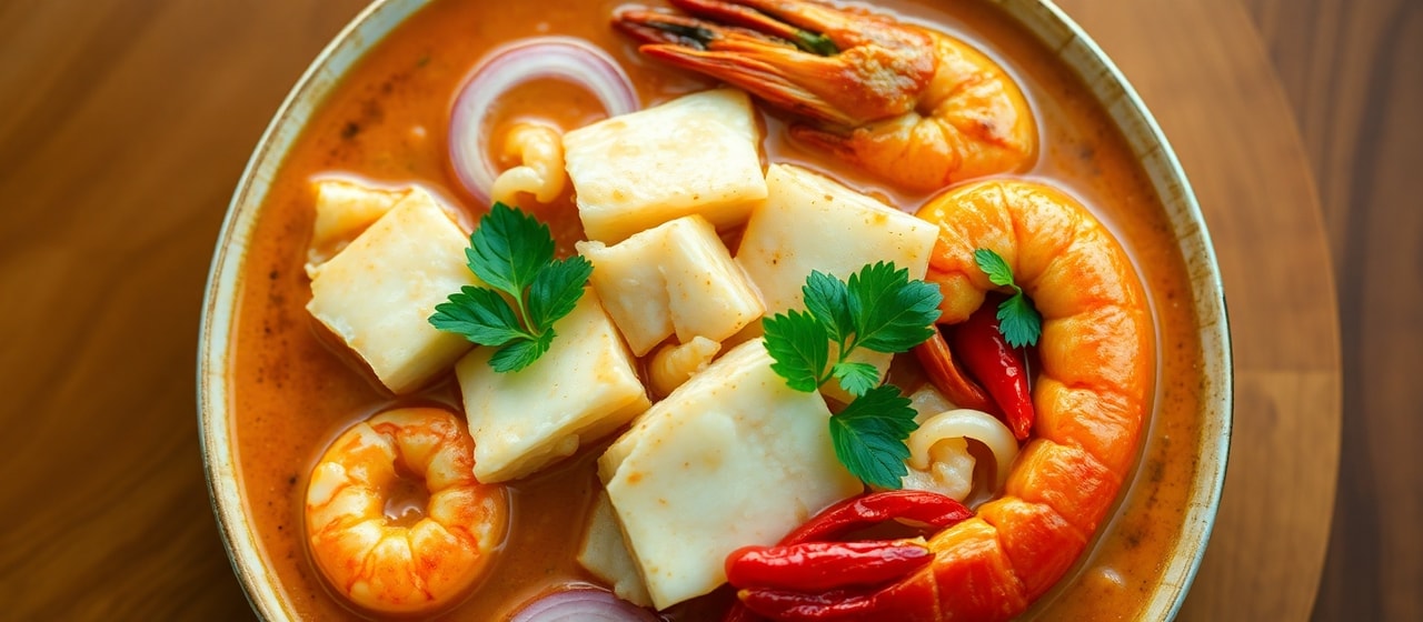 Moqueca de Peixe com Camarão