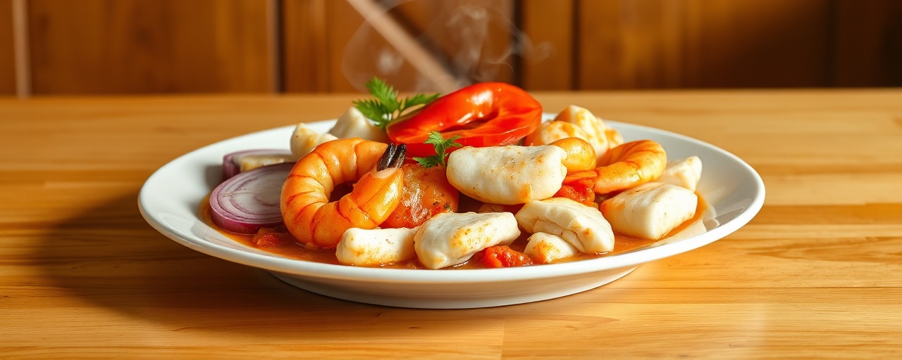 Moqueca de Peixe com Camarão