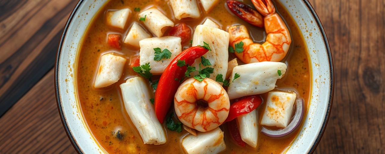 Moqueca de Peixe com Camarão