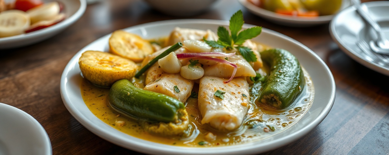 Moqueca de Peixe Poê com Banana Verde