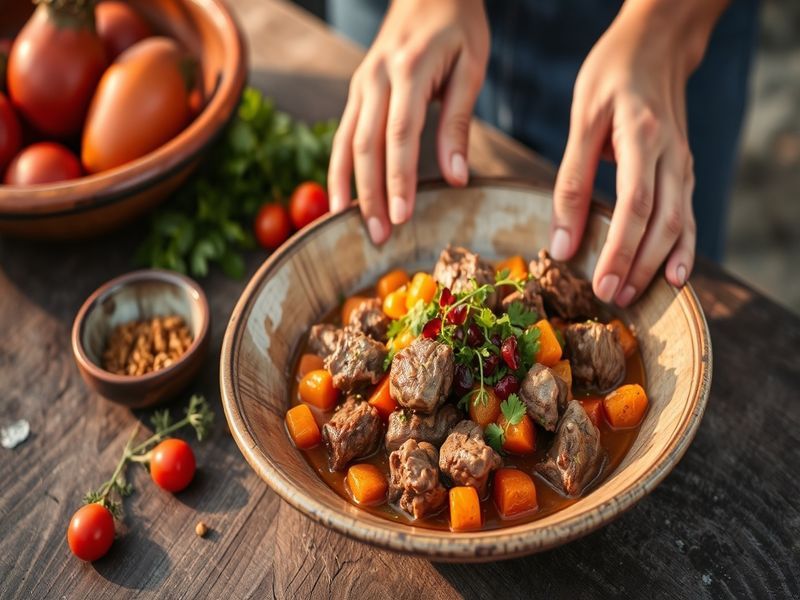 Moroccan Lamb and Apricot Tagine