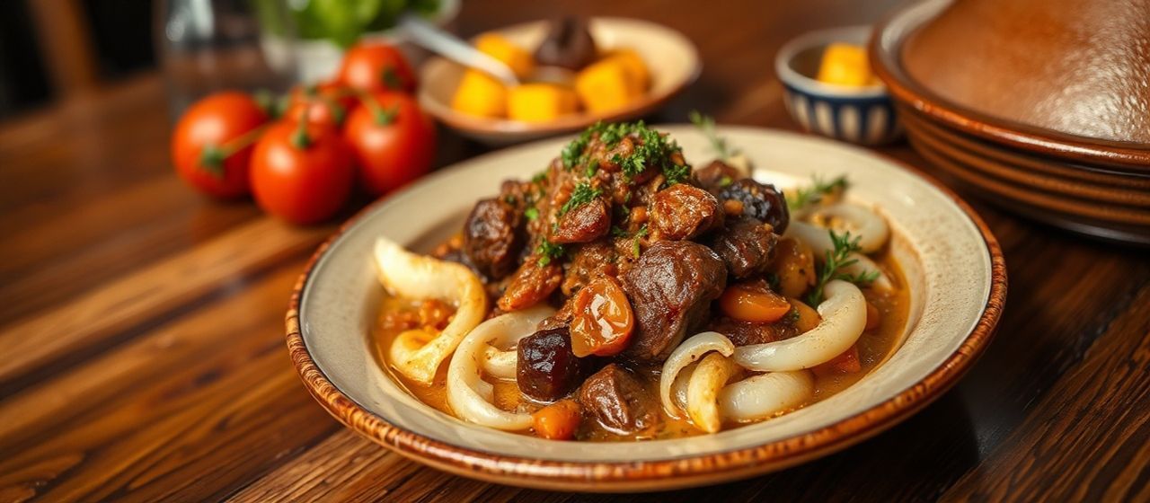 Moroccan Lamb and Apricot Tagine