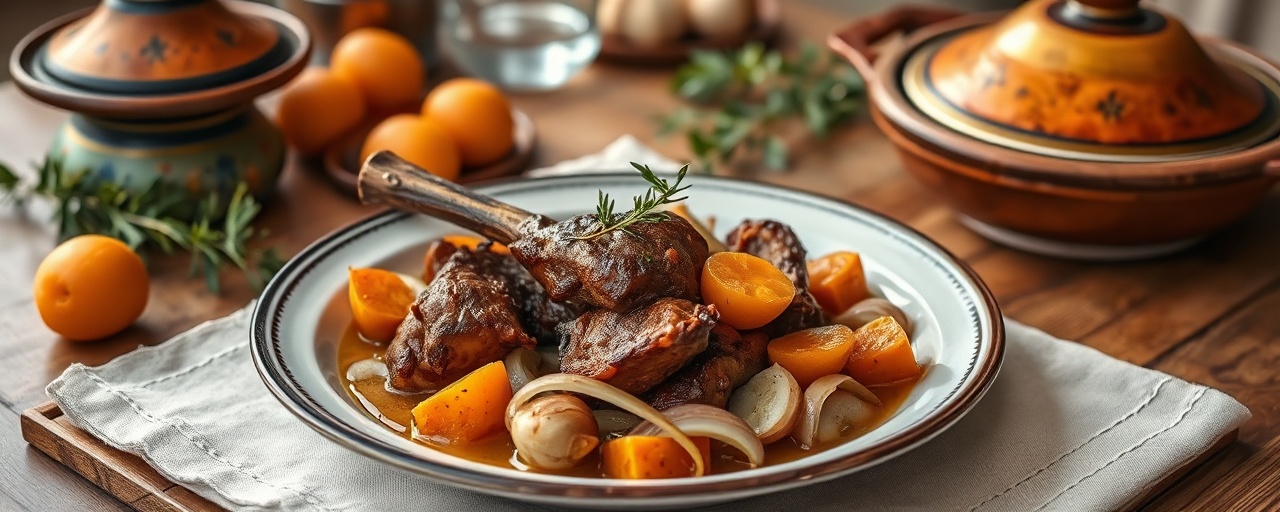 Moroccan Lamb and Apricot Tagine
