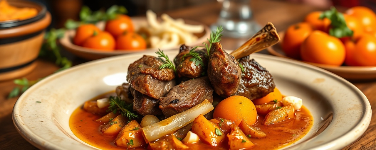 Moroccan Lamb and Apricot Tagine